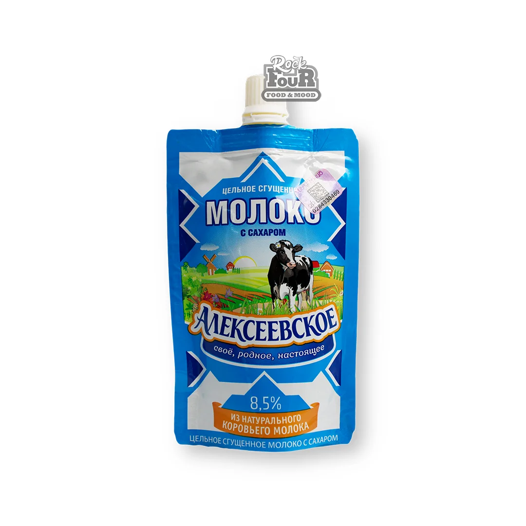 Խտացրած կաթ «Алексеевское» շաքարով 100գ